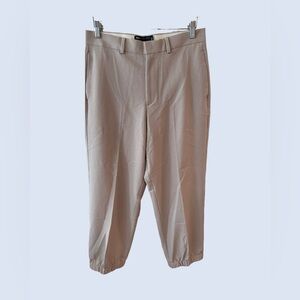 ASOS DESIGN smart wide leg sweatpants in beige